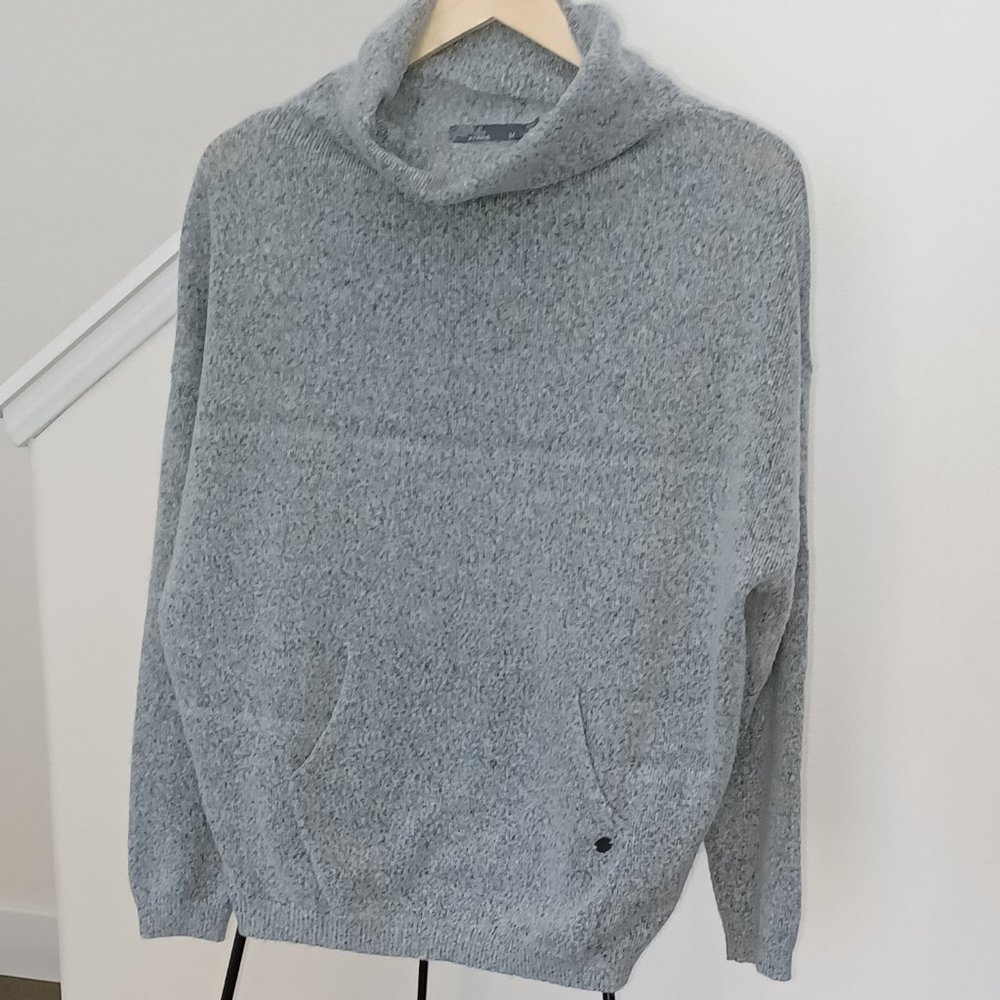 Prana Sweater Light Grey Turtleneck